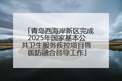 青岛西海岸新区完成2025年国家基本公共卫生服务疾控项目暨医防融合督导工作
