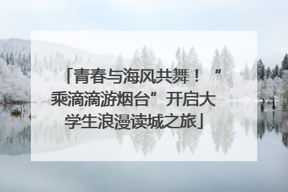 青春与海风共舞！“乘滴滴游烟台”开启大学生浪漫读城之旅