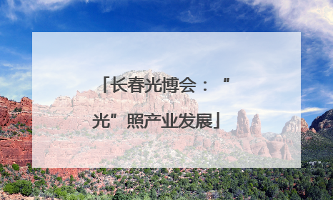 长春光博会：“光”照产业发展
