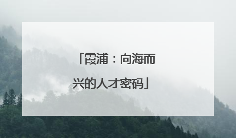 霞浦：向海而兴的人才密码