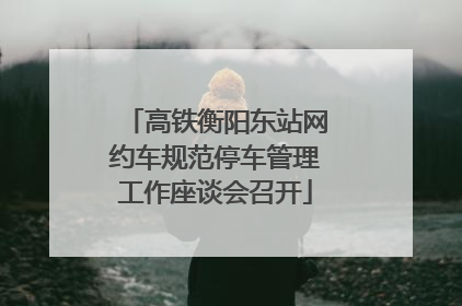 高铁衡阳东站网约车规范停车管理工作座谈会召开