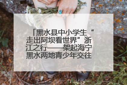 黑水县中小学生“走出阿坝看世界”浙江之行——架起海宁黑水两地青少年交往交流交融新桥梁