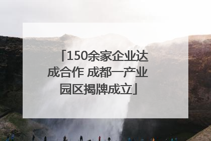150余家企业达成合作 成都一产业园区揭牌成立