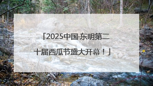 2025中国·东明第二十届西瓜节盛大开幕！