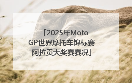 2025年MotoGP世界摩托车锦标赛阿拉贡大奖赛赛况