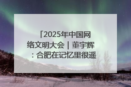 2025年中国网络文明大会｜董宇辉：合肥在记忆里很遥远也很亲切