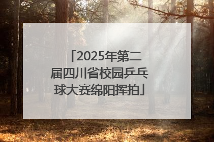 2025年第二届四川省校园乒乓球大赛绵阳挥拍