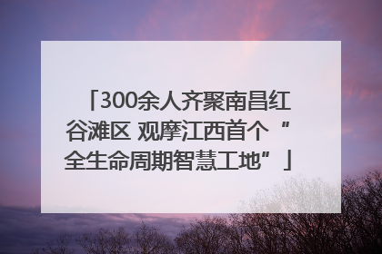 300余人齐聚南昌红谷滩区 观摩江西首个“全生命周期智慧工地”