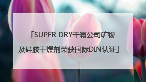 SUPER DRY干霸公司矿物及硅胶干燥剂荣获国际DIN认证
